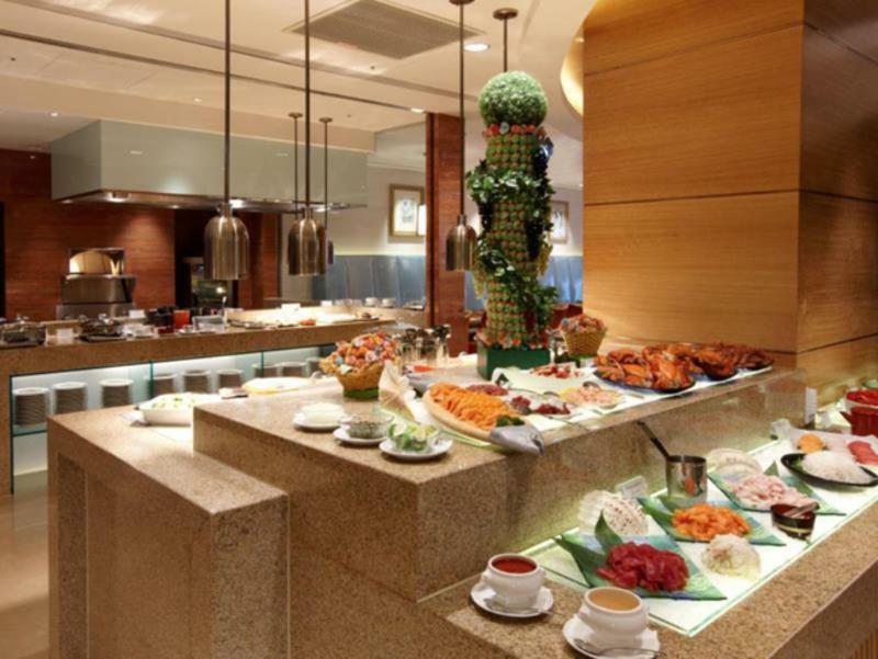 Hotel The Okura Prestige Tajpej Zewnętrze zdjęcie A buffet at a hotel